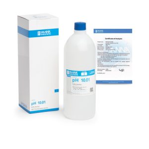 Solution tampon pH 10,01, ±0,01 pH, certificat d'analyse, bouteille 1 L - HI5010-01