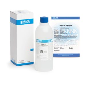 Solution tampon pH 13,00, ±0,01 pH, certificat d'analyse, bouteille 500 mL HI5013