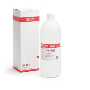 Solution tampon pH 4,01, coloration rouge, bouteille 1 L HI7004/1L