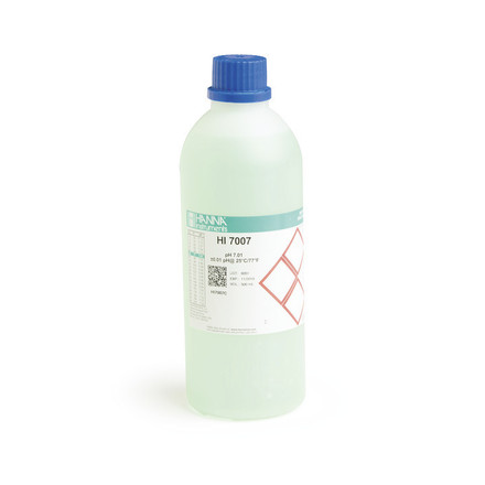 Solution tampon pH 7,01, coloration verte, bouteille 500 mL – HI7007C