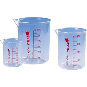 Béchers de Griffin en PMP graduations imprimées