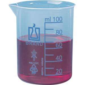 Béchers de Griffin en PP graduations moulées et imprimées