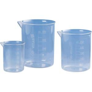 Béchers de Griffin en PMP graduations moulées