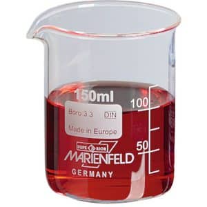 Béchers forme basse en verre borosilicaté