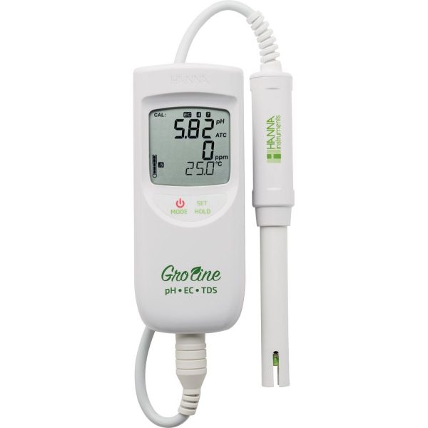 Multiparamètre Groline HANNA® 9814 avec électrode combinée 4 paramètres
