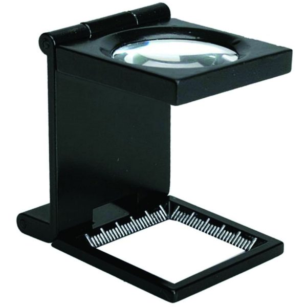 Loupe d'expertise pliable à poser, règle gradué