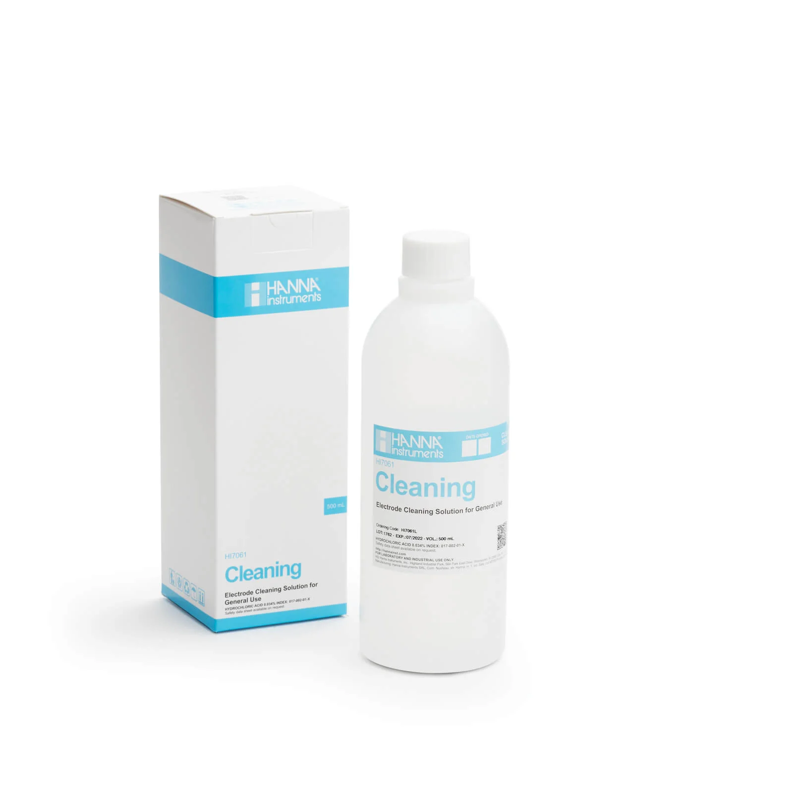 Solution de nettoyage d’électrode de pH à usage général (500 ml) HI7061L